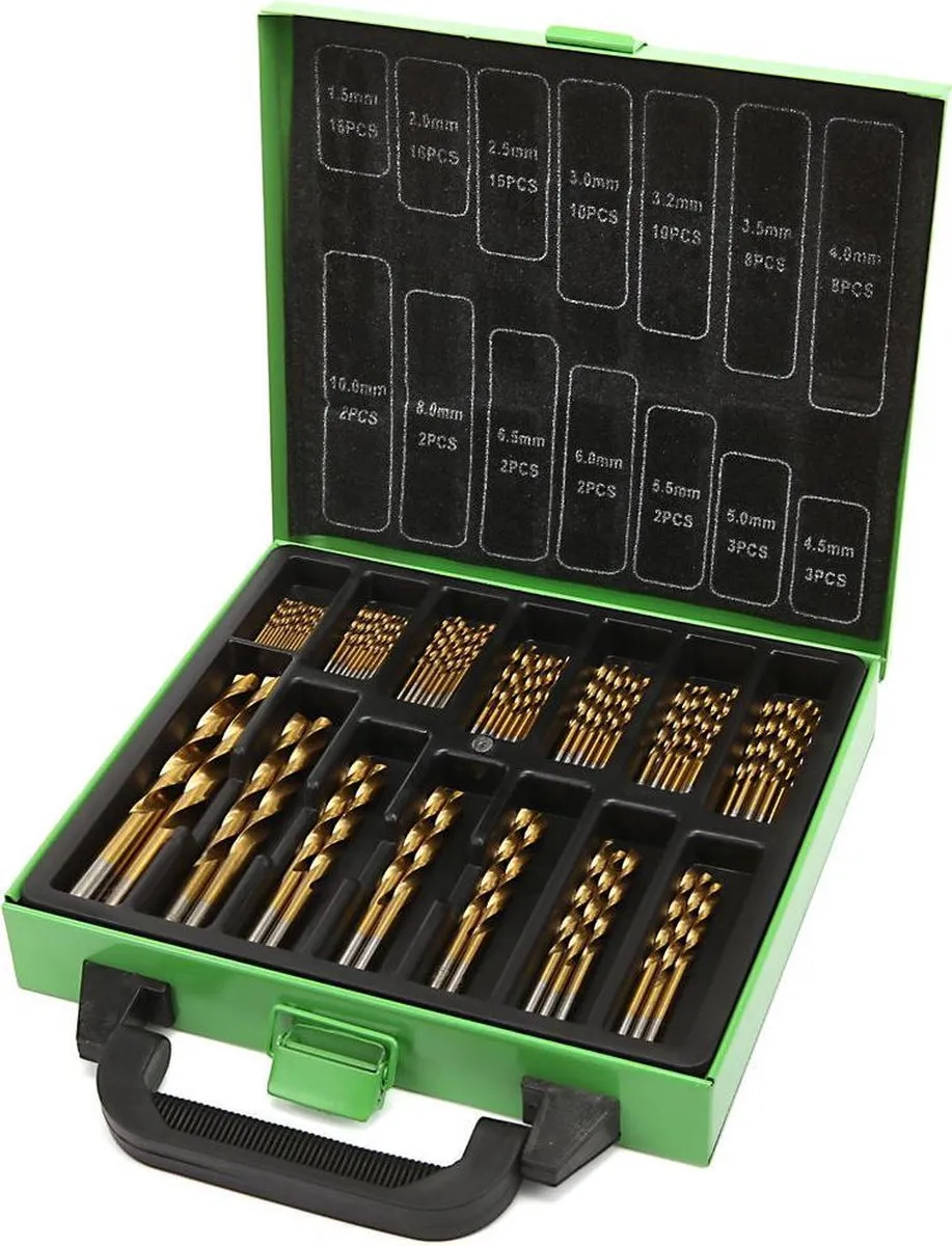HBM 99-delige HSS Tin Gecoate Borenset