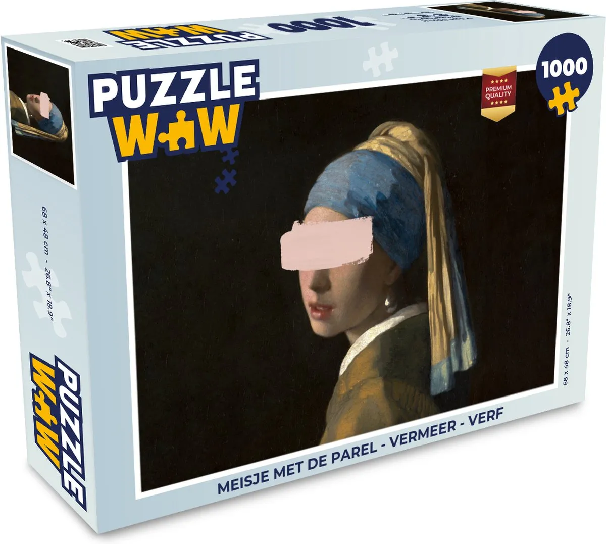 PuzzleWow Vermeer Legpuzzel 1000 Stuks - Multicolor