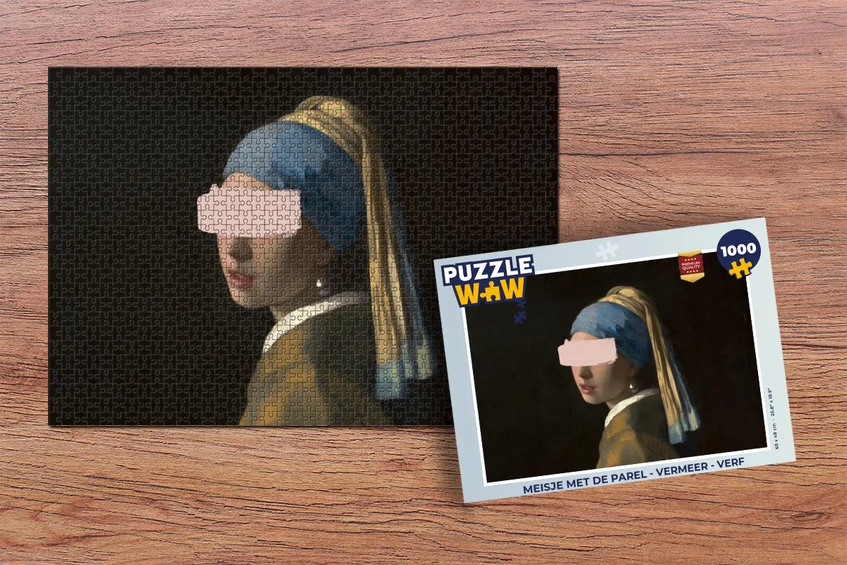 PuzzleWow Vermeer Legpuzzel 1000 Stuks - Multicolor