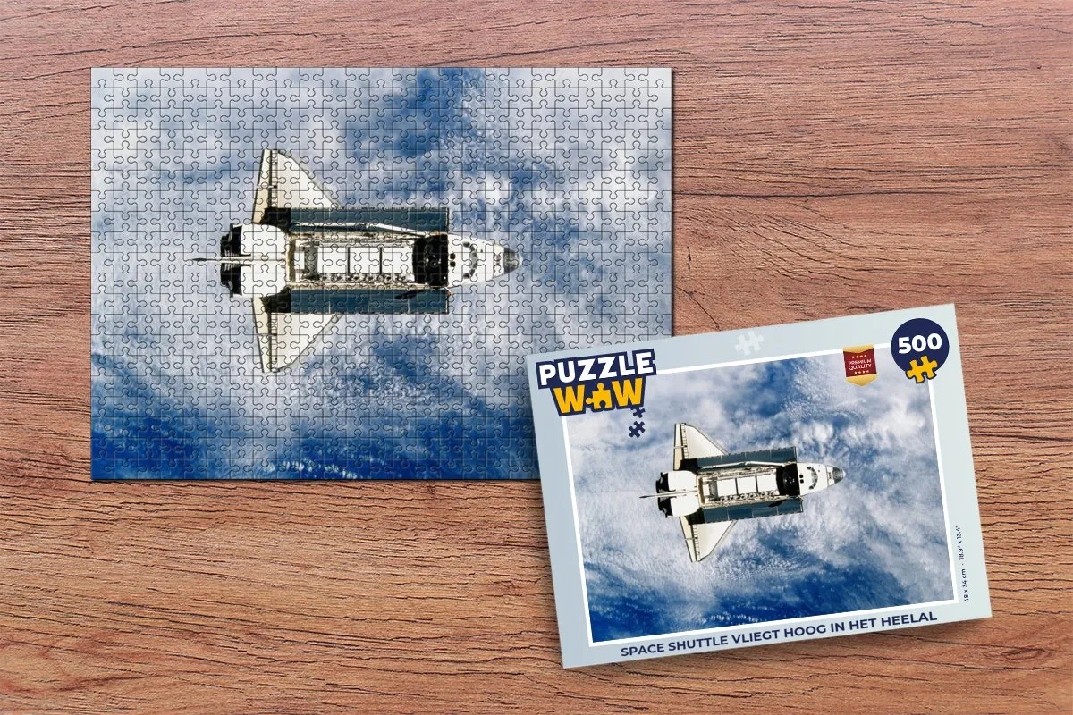 PuzzleWow Legpuzzel Space Shuttle 500 Stuks - Multicolor