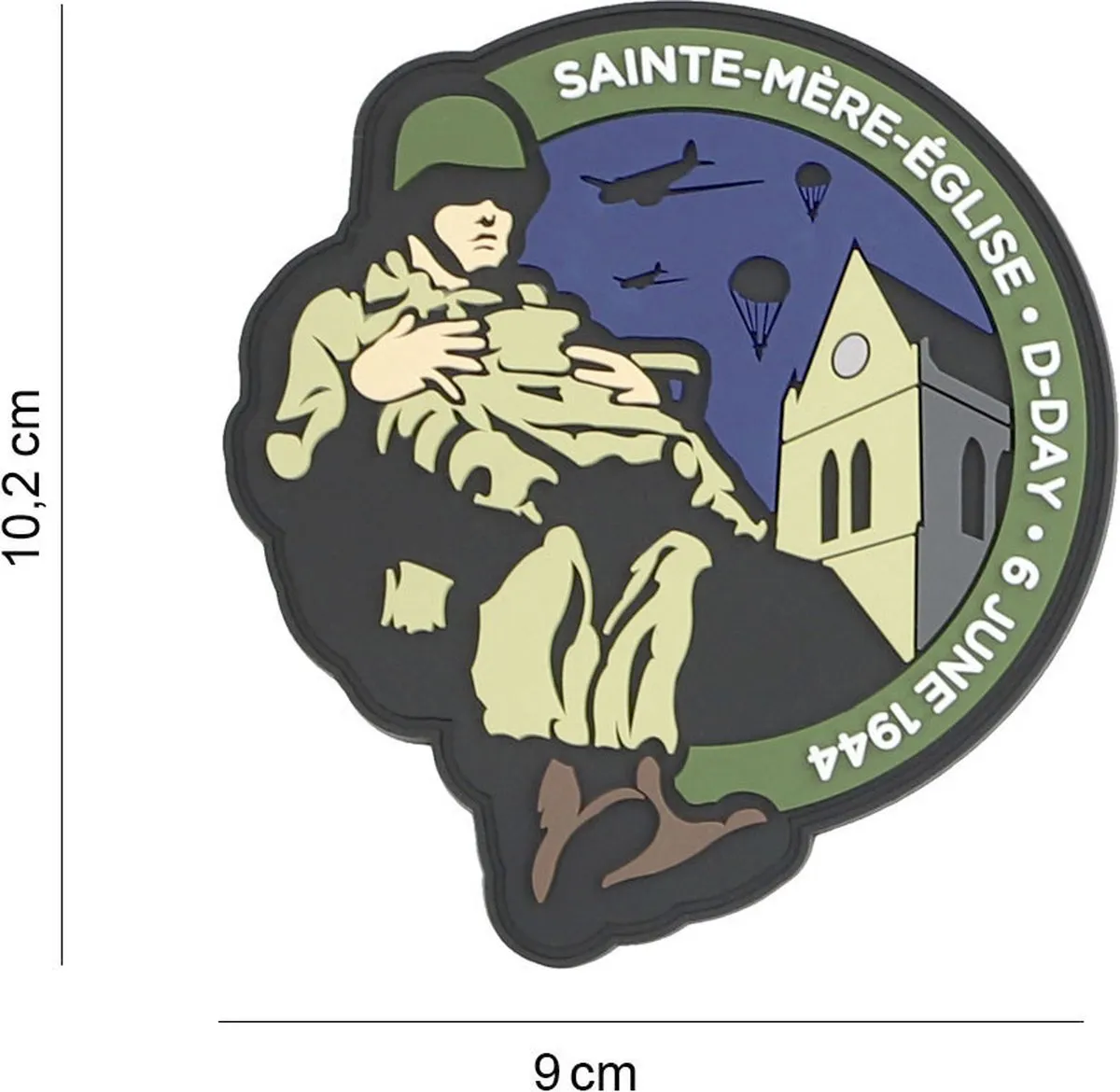 101 inc Embleem 3D PVC Paratrooper St Mere