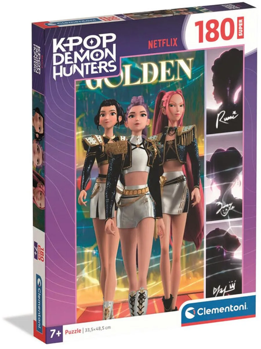 Clementoni K-Pop Demon Hunters Puzzel 180 Stuks - 48,5x33,5cm