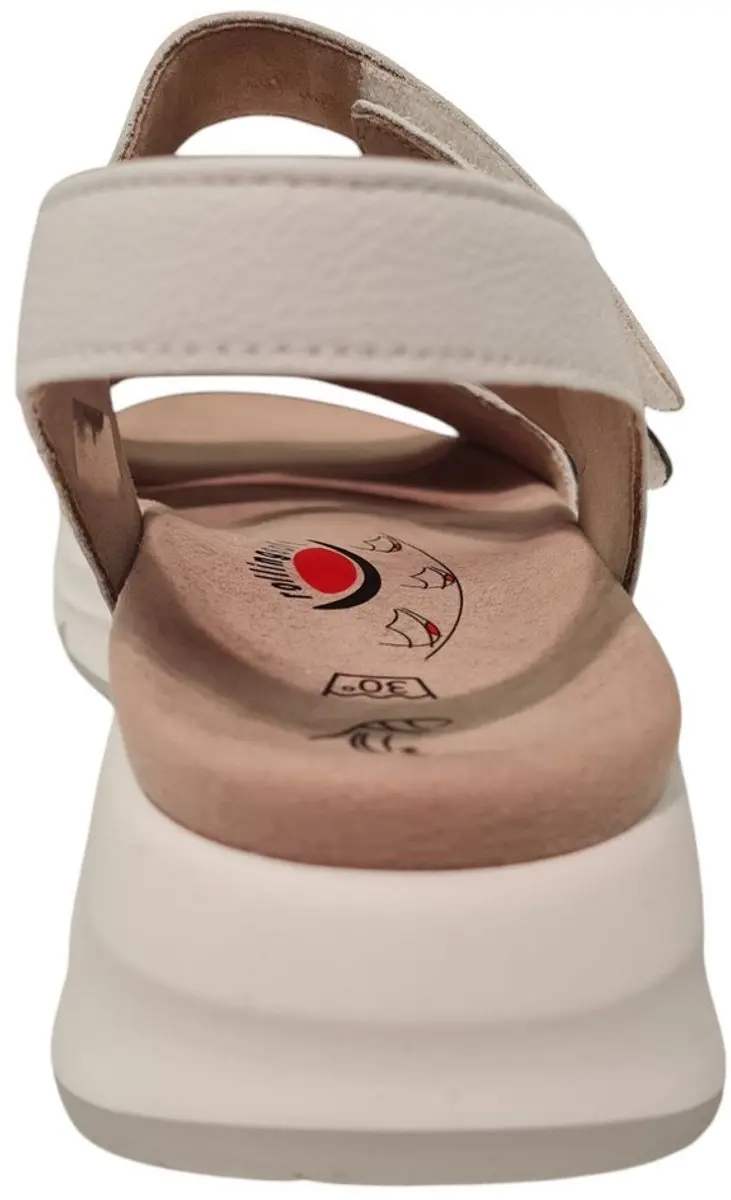 Gabor Rolling Soft Leren Dames Sandalen - Wit - 38.5 - afbeelding 3 van 6