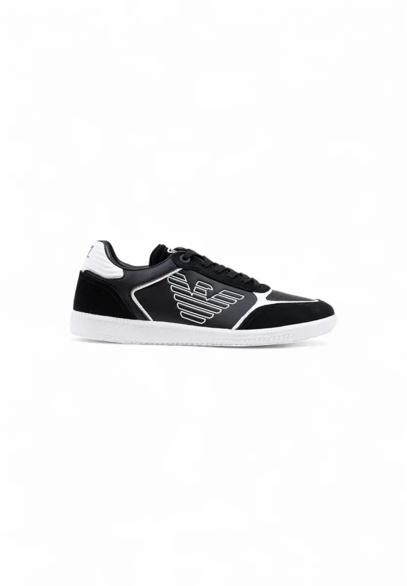 Slip-On Sporty Leather Sneakers with Laces