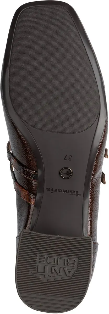 Tamaris Pumps met Streepjes en Bandjes - Bruin - afbeelding 4 van 6