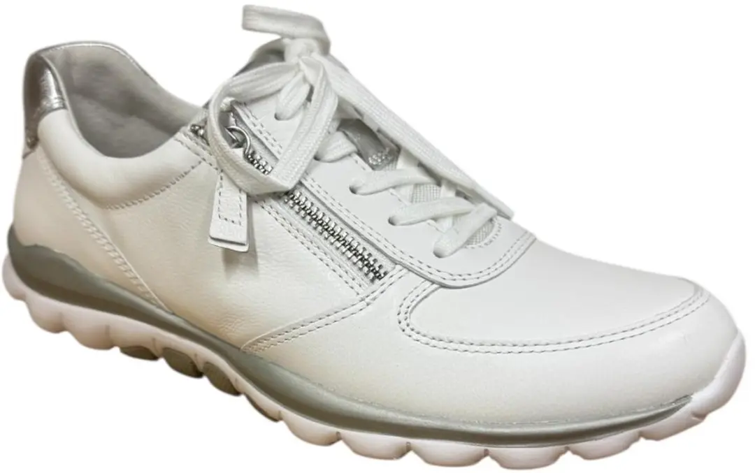 Gabor Damen Schnürschuh bequem Rolling Soft in weiss - afbeelding 2 van 6