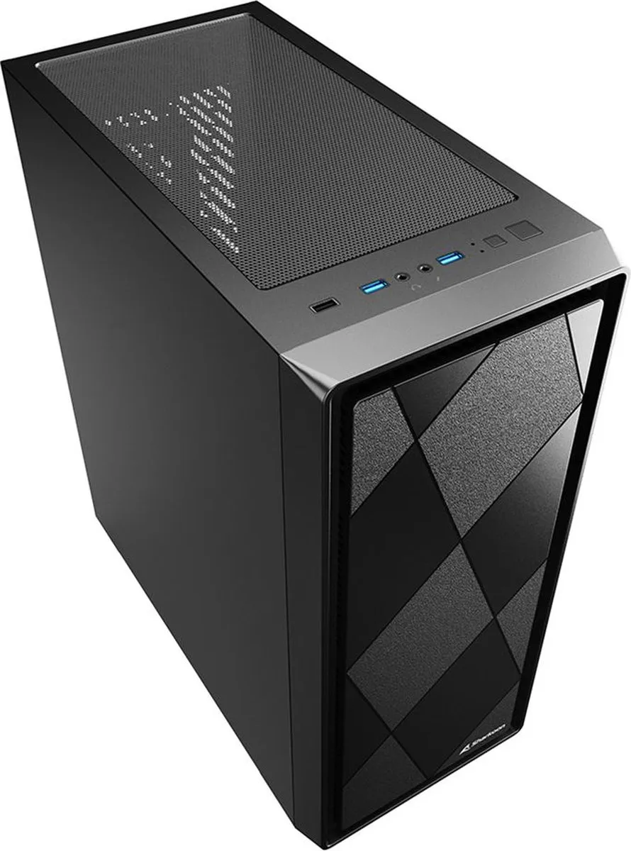 Sharkoon VS8 Towermodel ATX - 6x 2.5" 2x 3.5" - Zwart