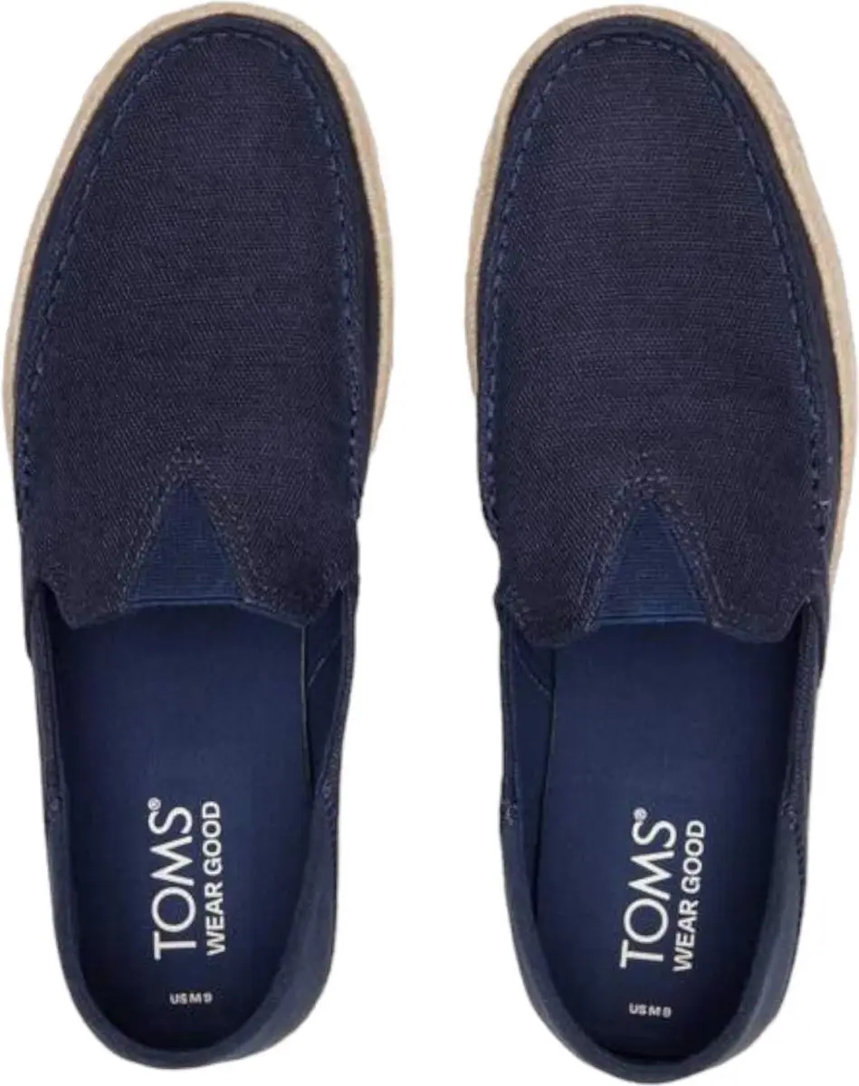 Toms Alonso Heritage Canvas Navy Touwzool Loafers - afbeelding 6 van 6
