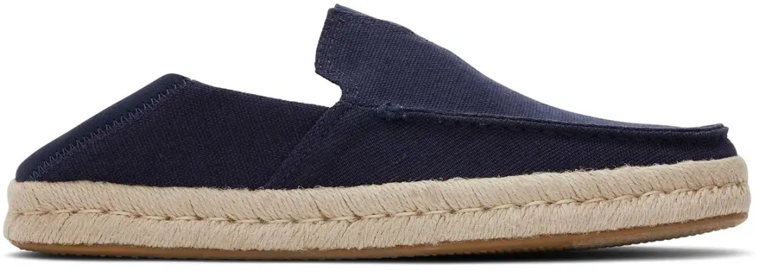 Toms Alonso Heritage Canvas Navy Touwzool Loafers - afbeelding 4 van 6