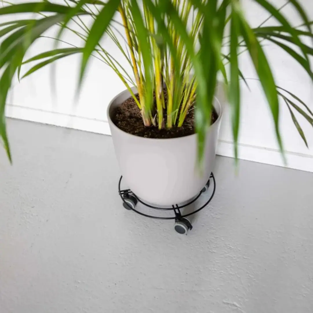 Esschert Design Plantentrolley Metaal Large - Ø38cm - Zwart - afbeelding 2 van 2