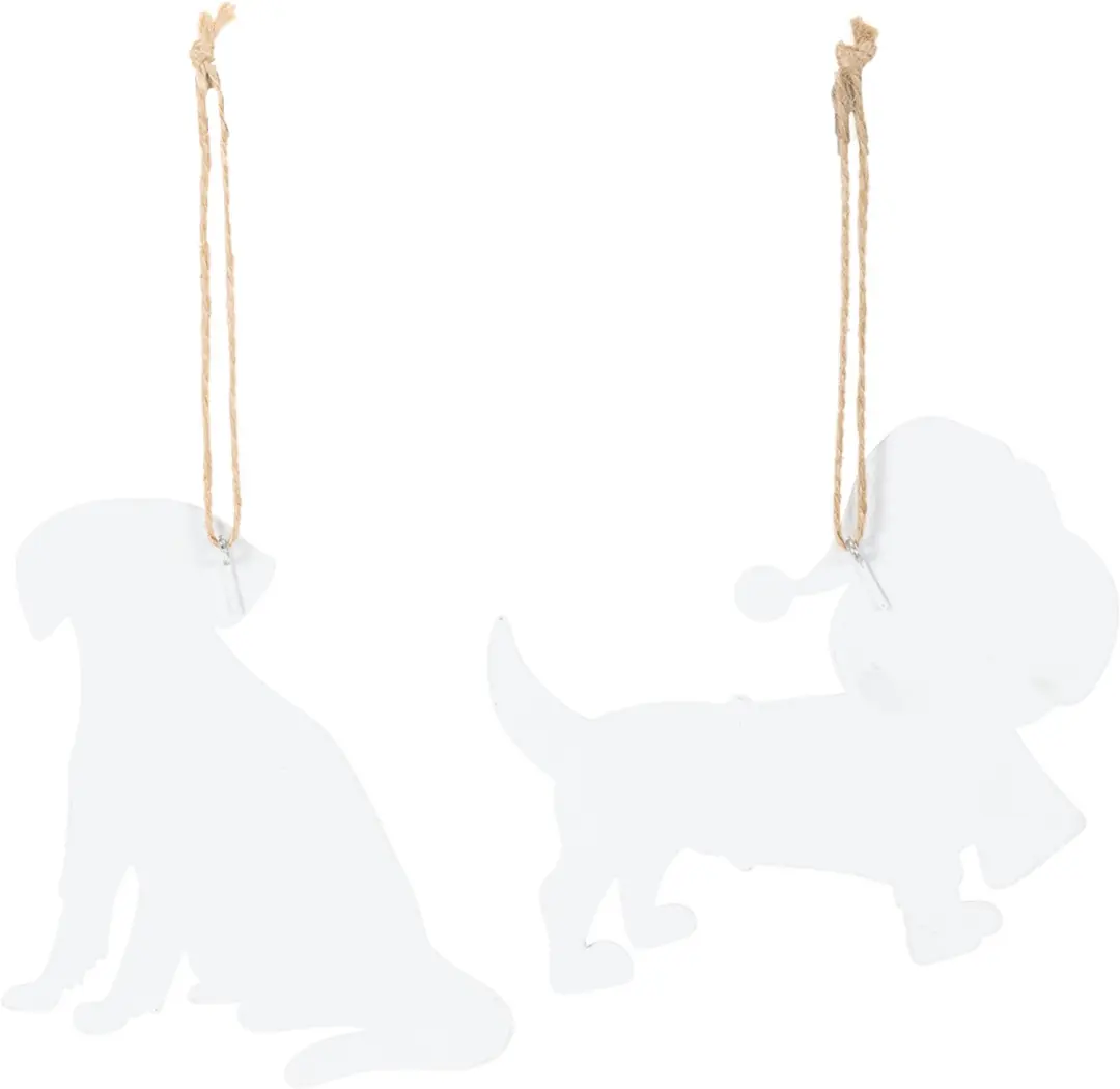Kaemingk Ijzeren Hond Kerstornament 12.5cm - Multi - 2 stuks - afbeelding 2 van 6
