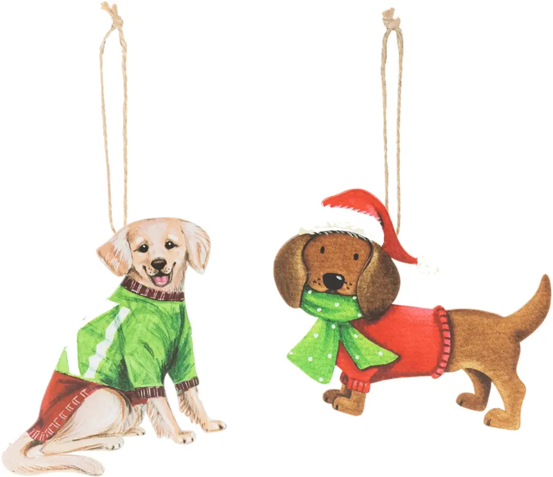 Kaemingk Ijzeren Hond Kerstornament 12.5cm