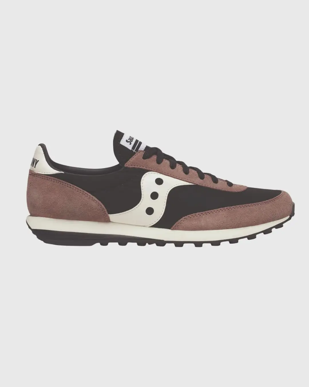 Saucony Trainer 80 Leren Sneakers - Zwart - afbeelding 2 van 6