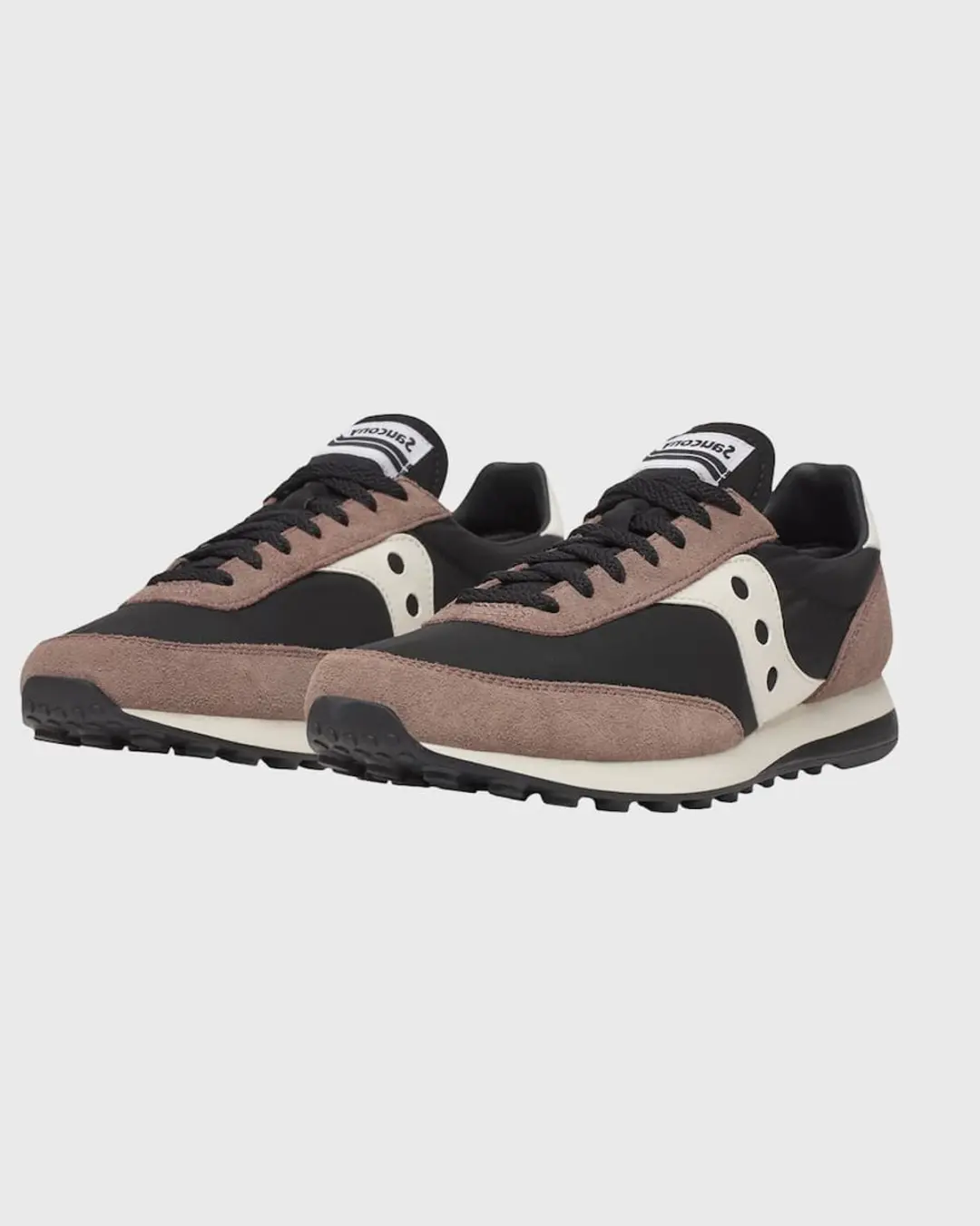 Saucony Trainer 80 Leren Sneakers - Zwart - afbeelding 3 van 6