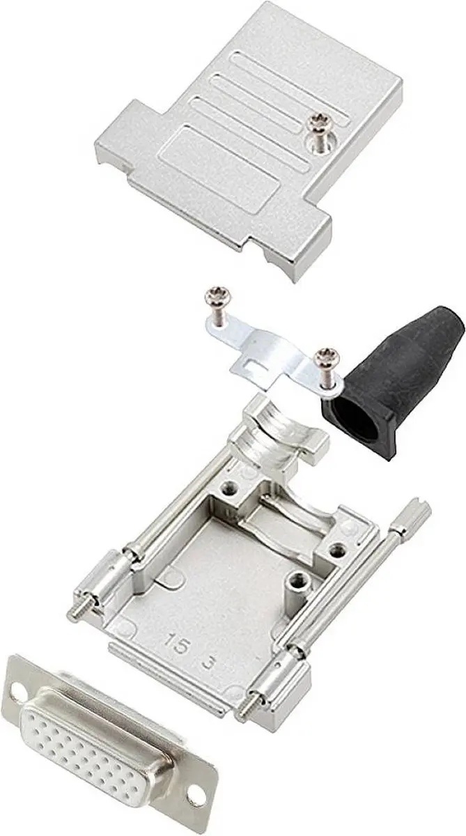 encitech DTSL15-LJSRG-T-HDS26-W-K 6355-8041-12 D-sub female connectorset 180 °