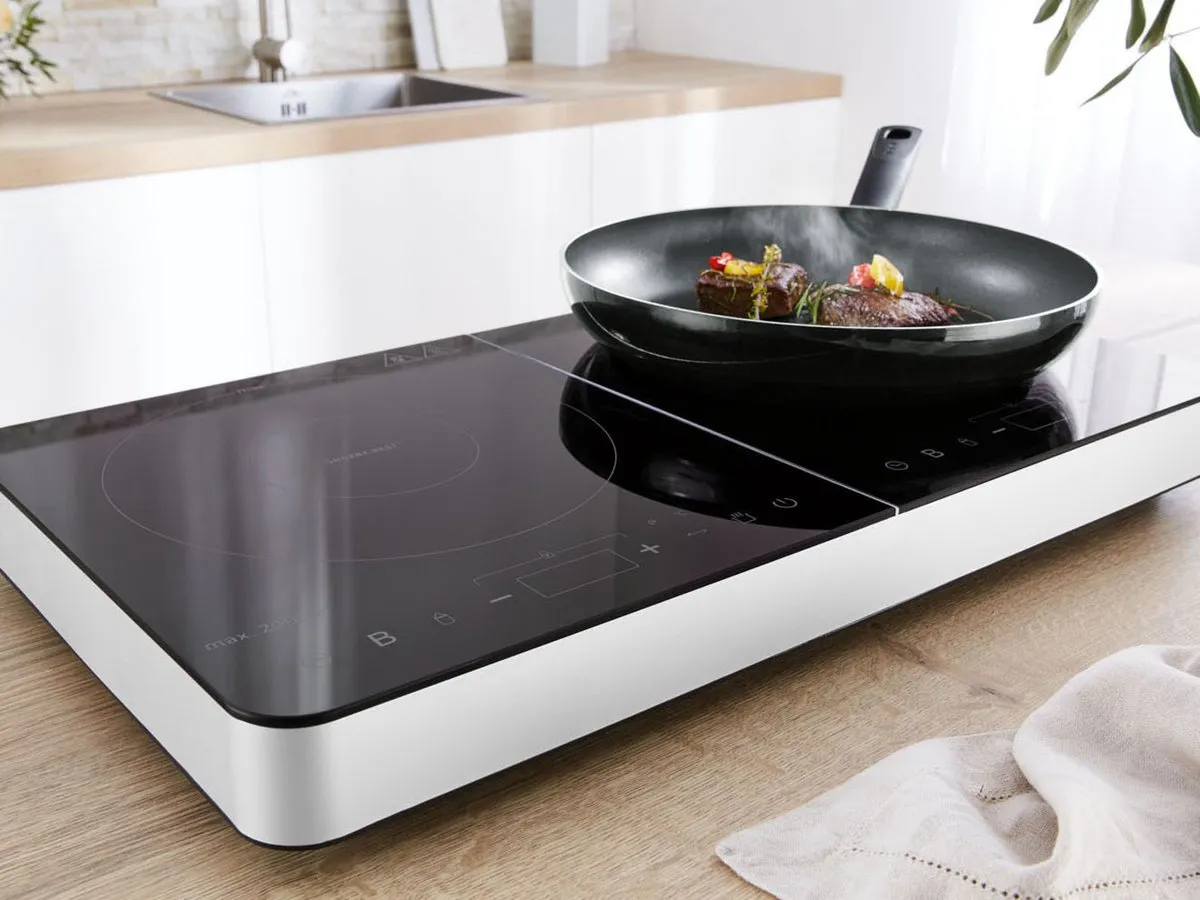 SILVERCREST Dubbele Inductiekookplaat 3500W - 2 Zones