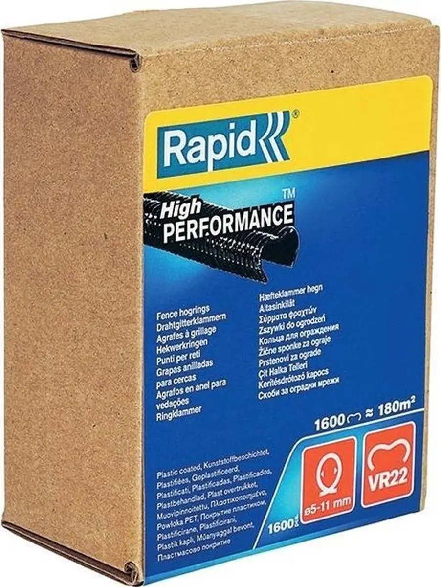 Rapid Hogringen 5-11 mm - Zwart - 1600 Stuks - afbeelding 2 van 2