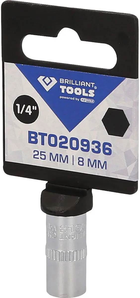 Brilliant Tools BT020936 Inbusdop 1/4" 8 mm - afbeelding 2 van 4