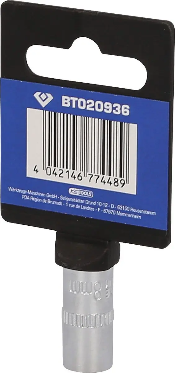 Brilliant Tools BT020936 Inbusdop 1/4" 8 mm - afbeelding 3 van 4