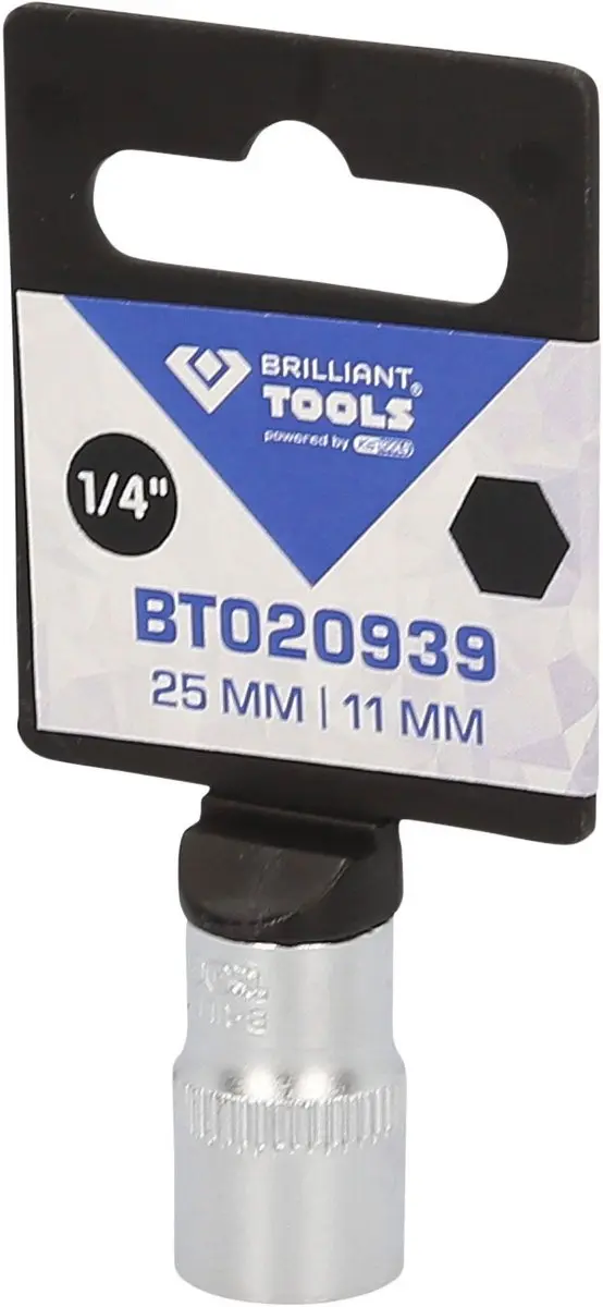 Brilliant Tools BT020939 Zeskantmoer 1/4" 11 mm - afbeelding 3 van 4