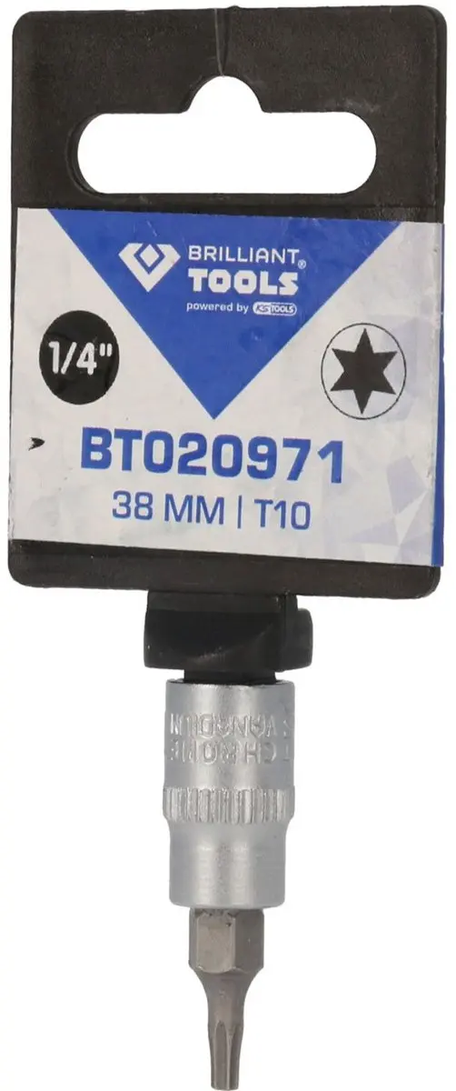 Brilliant Tools BT020971 Torx-bitdop T10 1/4" - afbeelding 4 van 4
