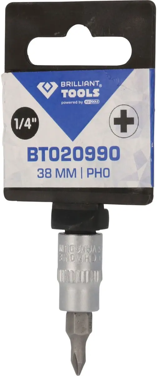 BRILLIANT TOOLS 1/4" PH Phillips bit inbus PH0 - BT020990 - afbeelding 3 van 4