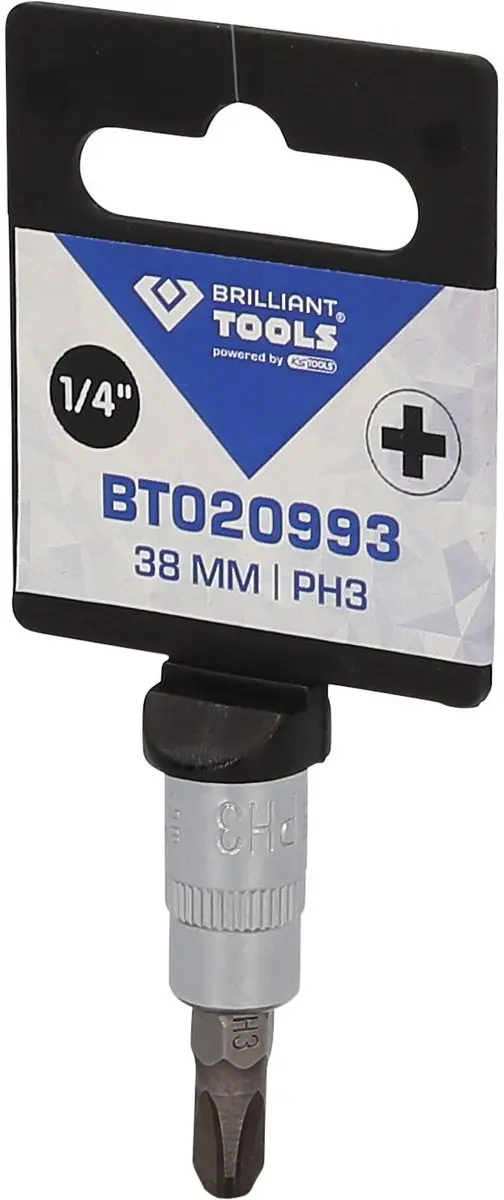 BRILLIANT TOOLS 1/4" PH Phillips bit inbus PH3 - BT020993 - afbeelding 2 van 4