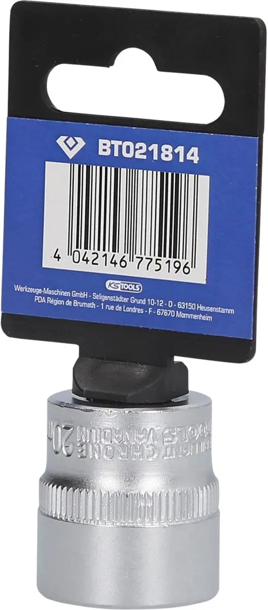 Brilliant Tools BT021814 Zeskant Dop 3/8" 20 mm - afbeelding 3 van 4