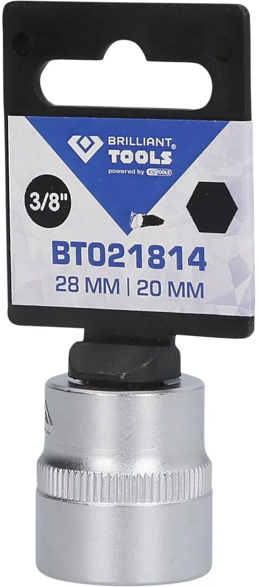 Brilliant Tools BT021814 Zeskant Dop 3/8" 20 mm - afbeelding 2 van 4