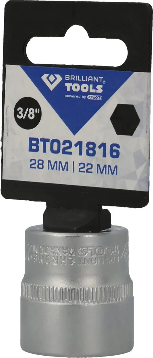 Brilliant Tools BT021816 Dop 22 mm - 3/8 inch - afbeelding 4 van 4