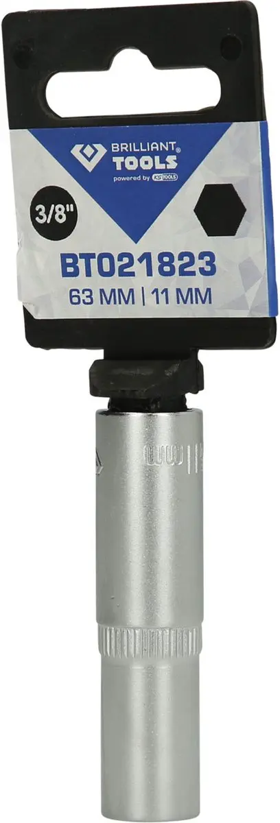 Brilliant Tools BT021823 Dopsleutel 3/8" - 11 mm lange uitvoering - afbeelding 3 van 4