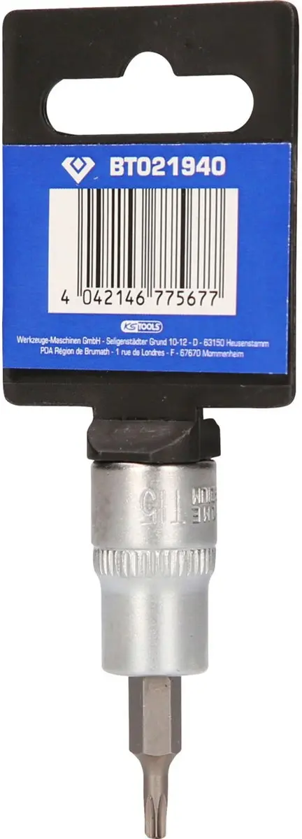 Brilliant Tools 3/8" Torx-bit dop T15 BT021940 - afbeelding 3 van 4