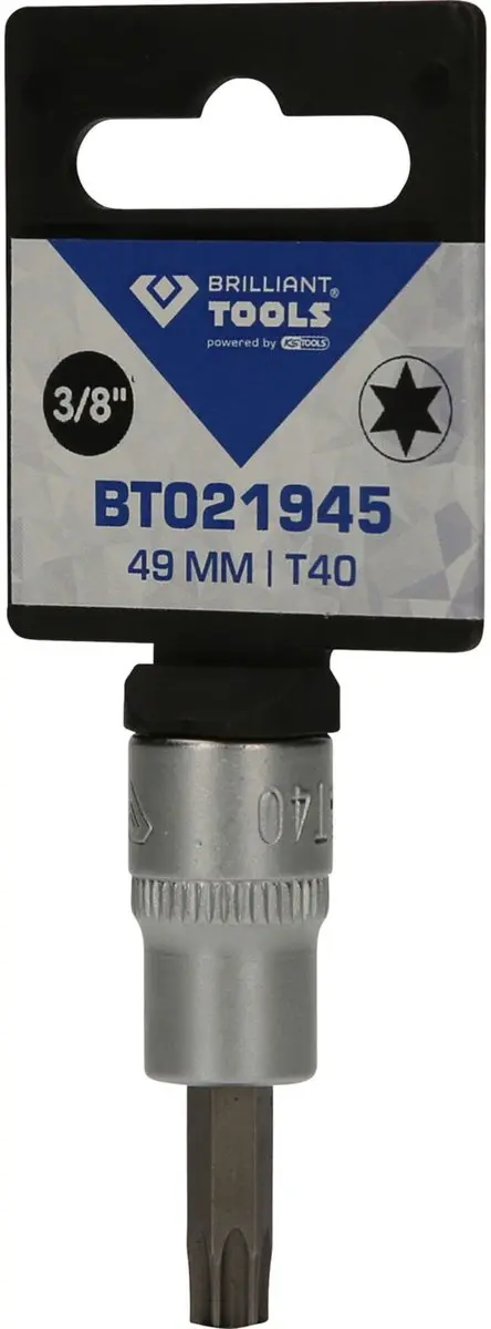 BRILLIANT GEREEDSCHAP 3/8" Torx bit inbus T40 - BT021945 - afbeelding 3 van 4