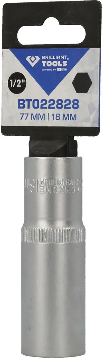 Brilliant Tools BT022828 Dopsleutel 1/2" 18 mm - afbeelding 4 van 4