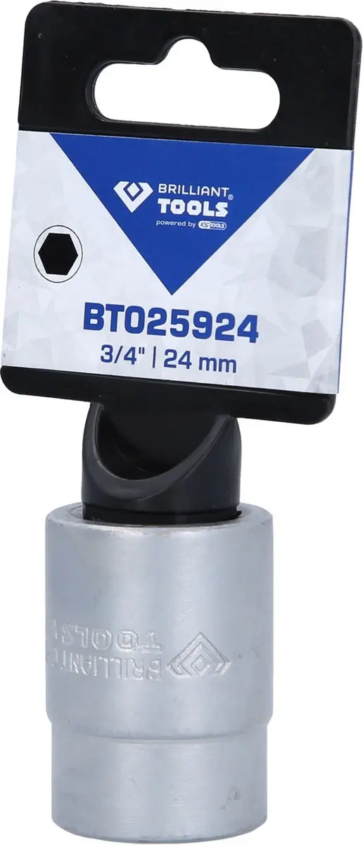Brilliant Tools BT025924 Zeskant Dop 24 mm - 3/4 inch - afbeelding 2 van 4