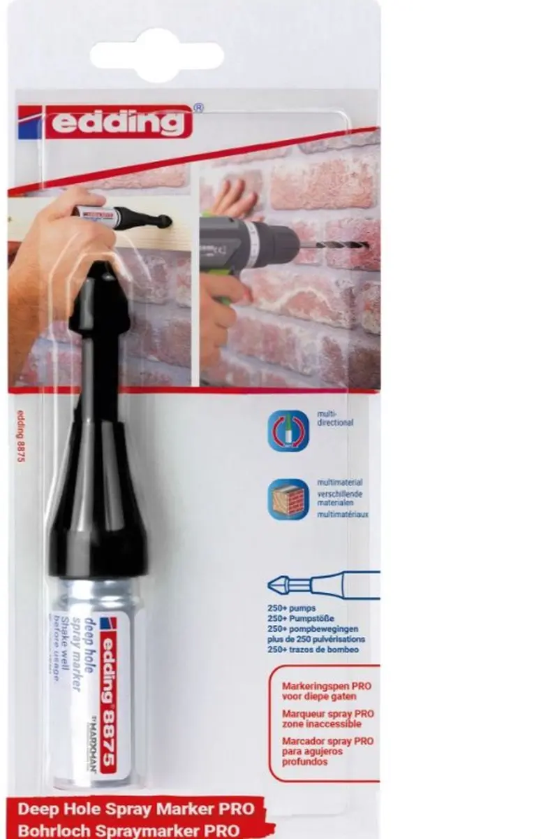 edding E-8875 PRO Marker Diepe Gaten - Zwart 45-100mm - afbeelding 3 van 6