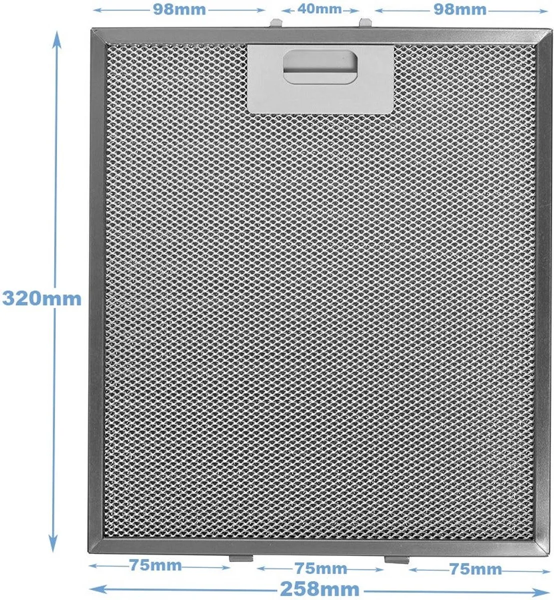 Whirlpool Metaalfilter 480122102169 - Zilver