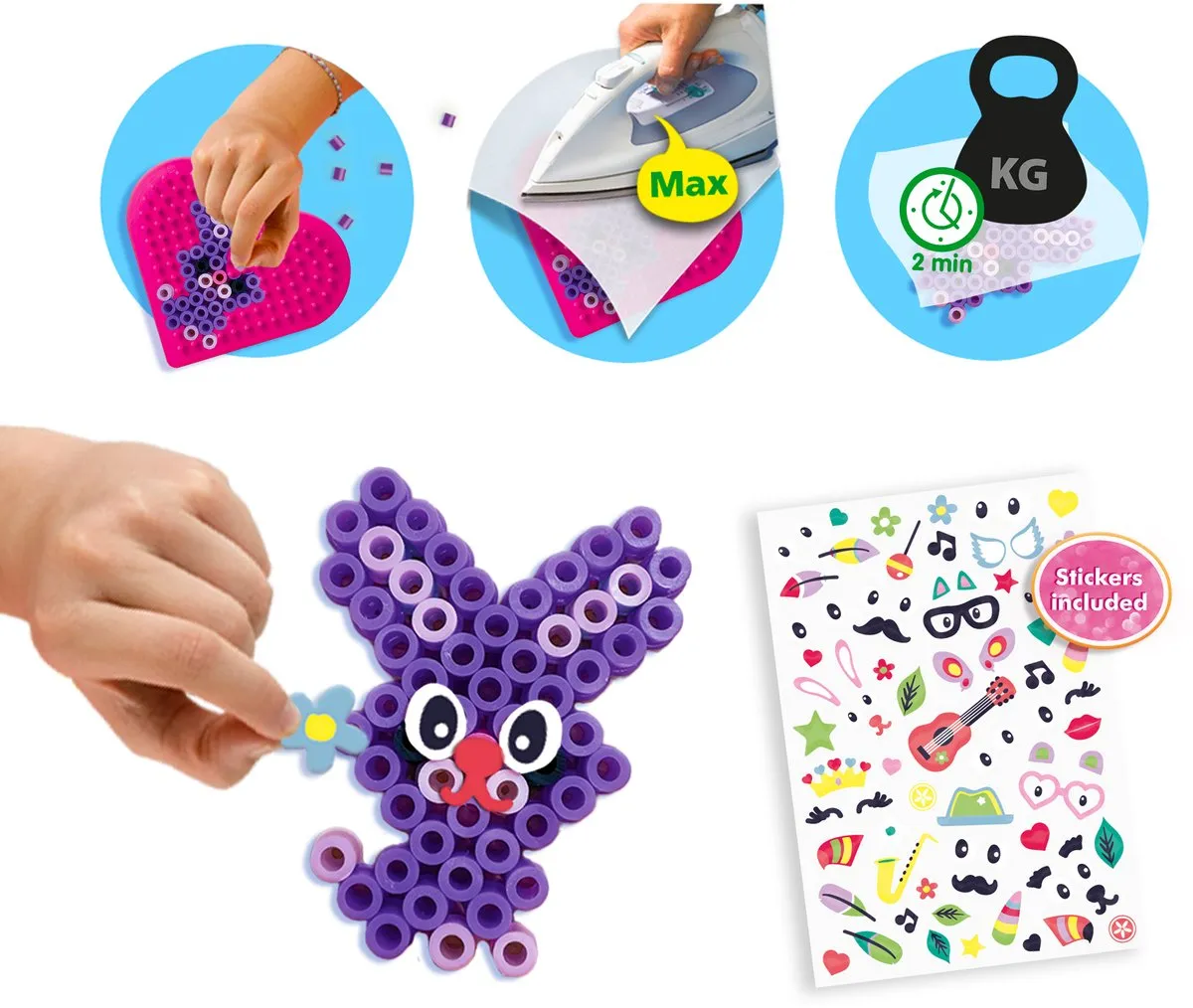 SES Creative Beedz Mega Knutseldoos - 8.000 Strijkkralen Meerkleurig