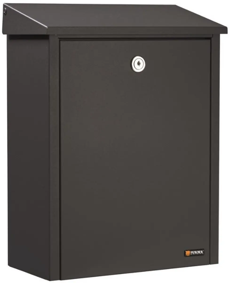 Ivana Postkast Brievenbus 390 Zwart (Ral 9005)