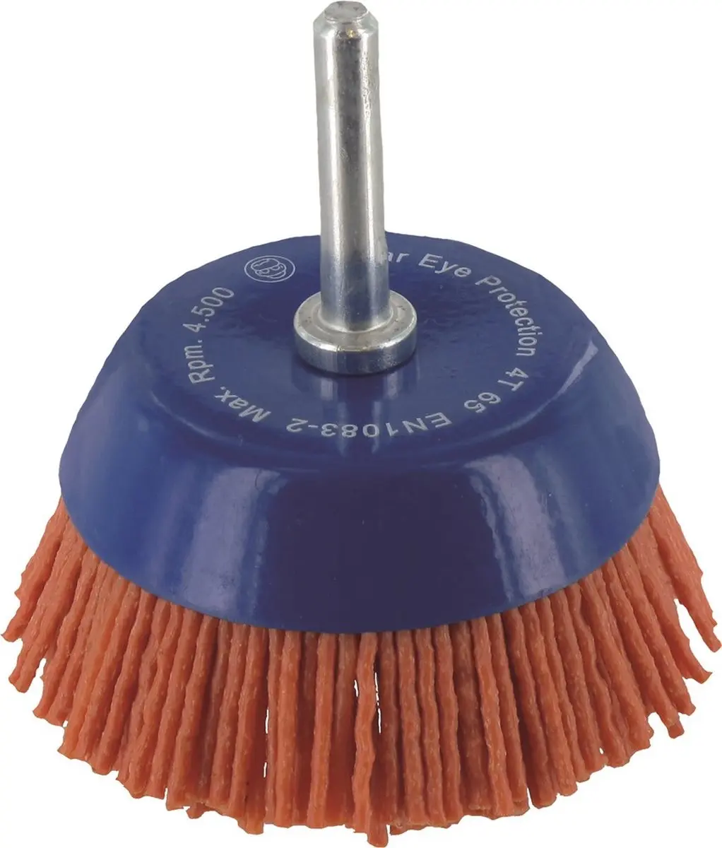 Ivana Nylon Komborstel Met Schacht 6mm Korrel 80 65x1.2mm