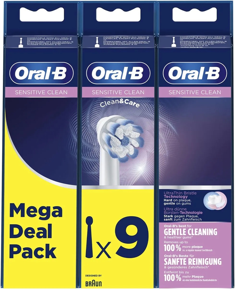 Oral-B Opzetborstels Sensitive Clean 9 Stuks