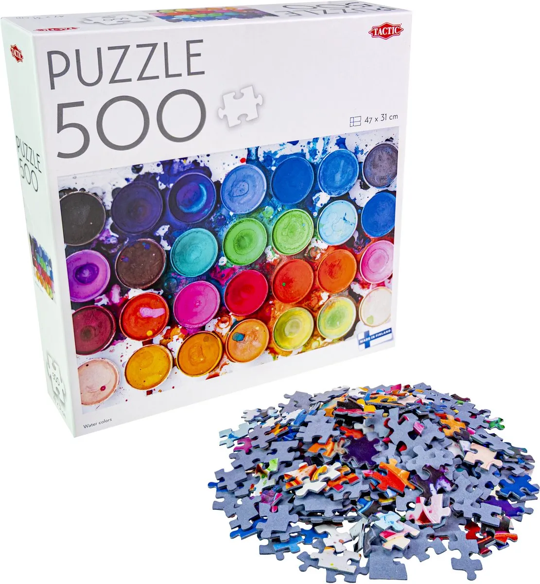 Tactic Water Colors Puzzel 500 Stuks - Scandinavisch Palet
