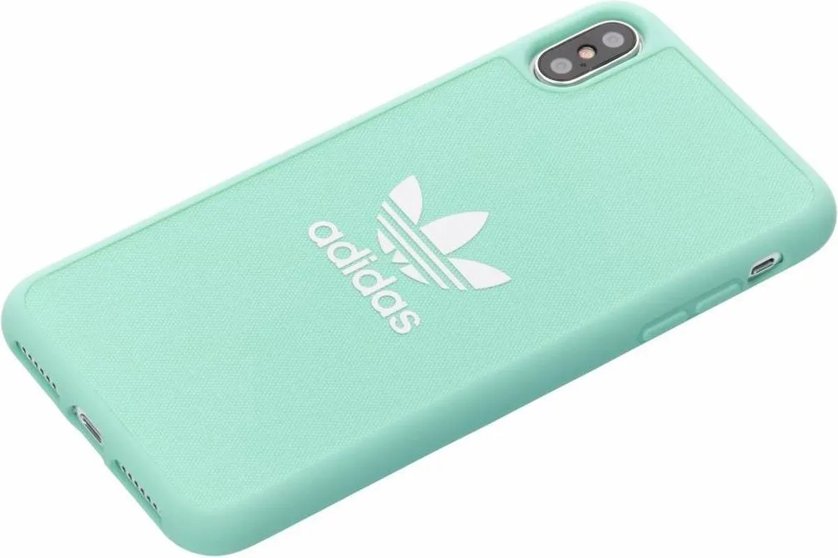 Adidas Originals Moulded Case Canvas iPhone Xs Max - Lichtgroen