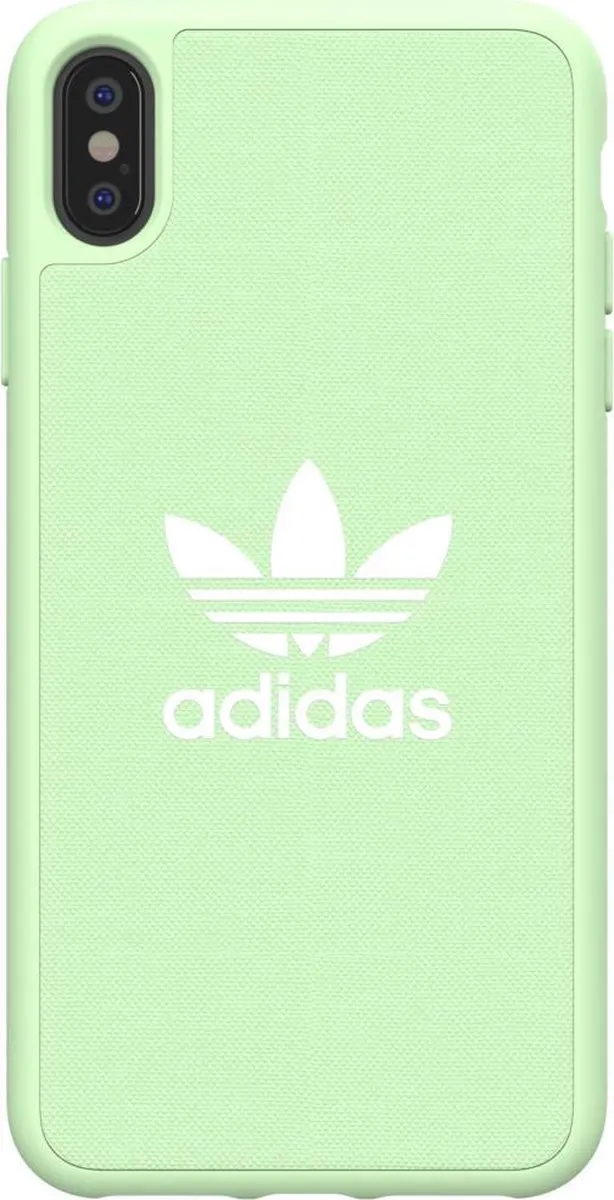 Adidas Originals Moulded Case Canvas iPhone Xs Max - Lichtgroen