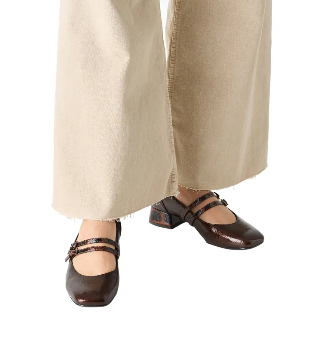 Tamaris Pumps met Streepjes en Riempjes - Bruin - afbeelding 5 van 6