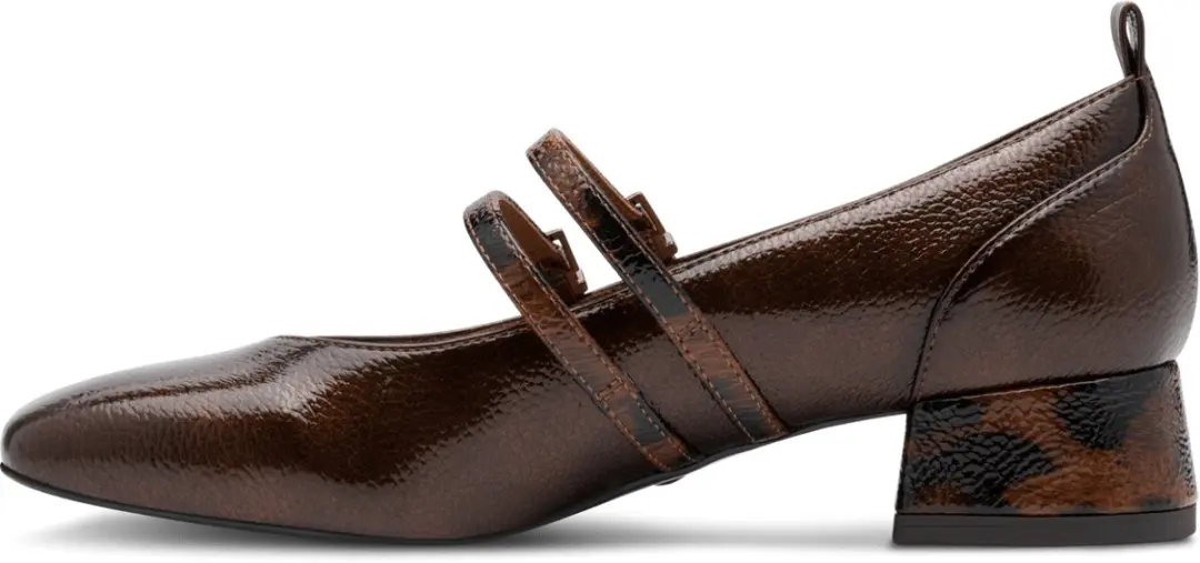 Tamaris Pumps met Streepjes en Riempjes - Bruin - afbeelding 2 van 6