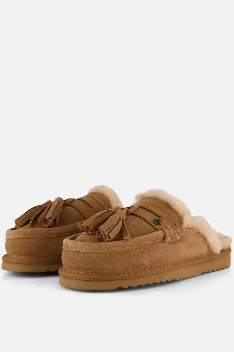 Warmbat Temora Suede tassels Dames Sloffen