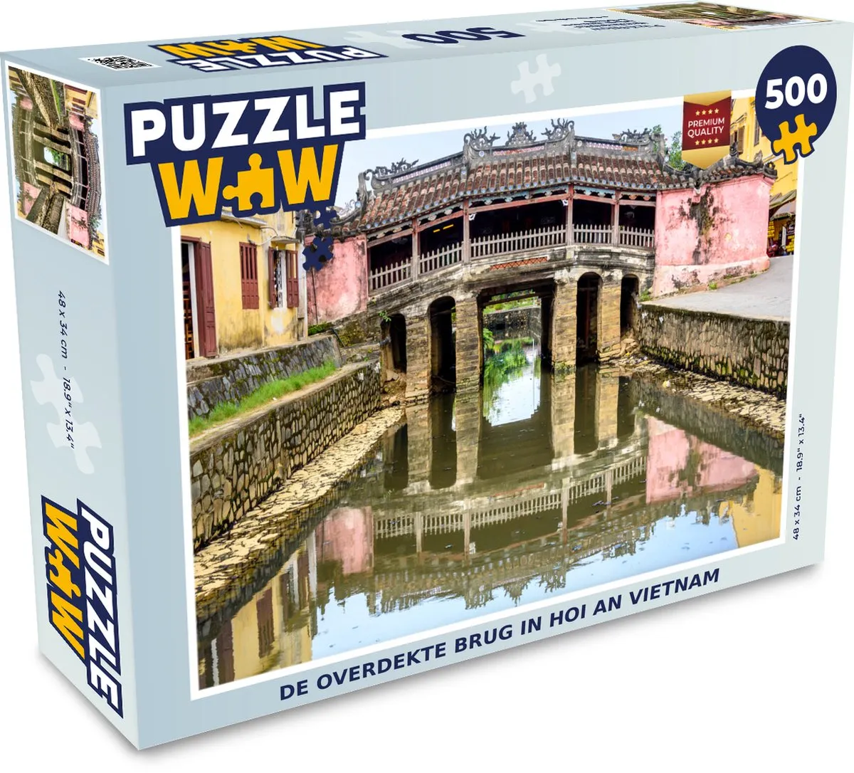 PuzzleWow Legpuzzel Hoi An Brug 500 Stuks