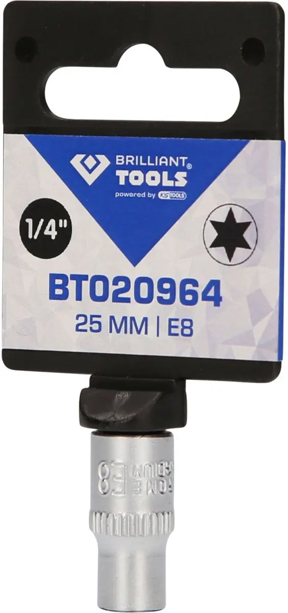 Brilliant Tools BT020964 Torx-E-dop E8 1/4" - afbeelding 2 van 4