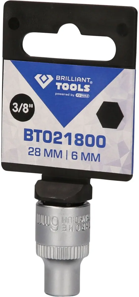 Brilliant Tools BT021800 Dop 6 mm - 3/8 inch - afbeelding 2 van 4